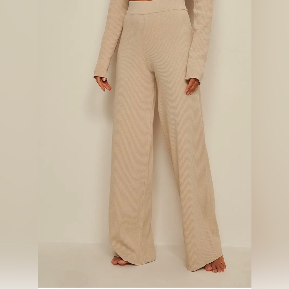 Knitted Ribbed Pants